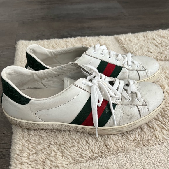 Loved Gucci New Ace Crocodile embossed sneakers - Picture 8 of 8